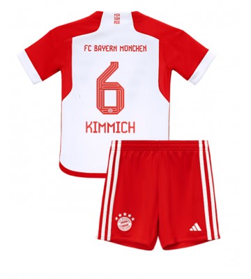 Bayern Munich Joshua Kimmich #6 Domácí dres komplet pro Děti 2023-24 Krátkým Rukávem (+ Krátké kalhoty)